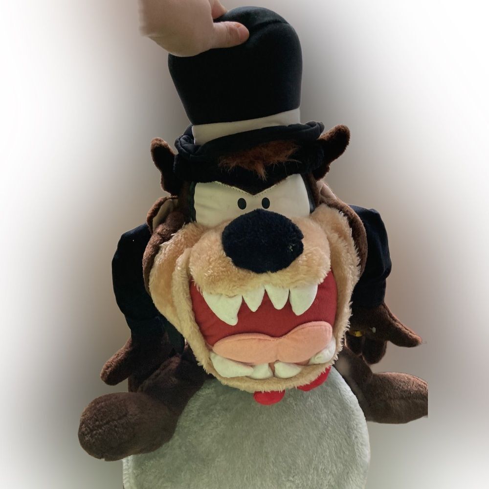 Vintage Rare Taz Tasmanian Devil Looney Tunes XL Plush Stuffed Animal